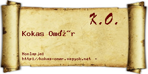 Kokas Omár névjegykártya